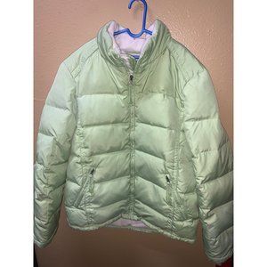 Athletech puffer jacket sz small girls lime green